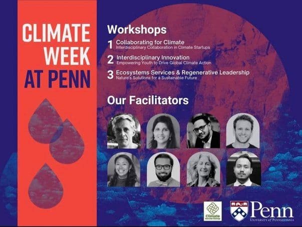 Climate Week at Penn 2024 session poster (2)