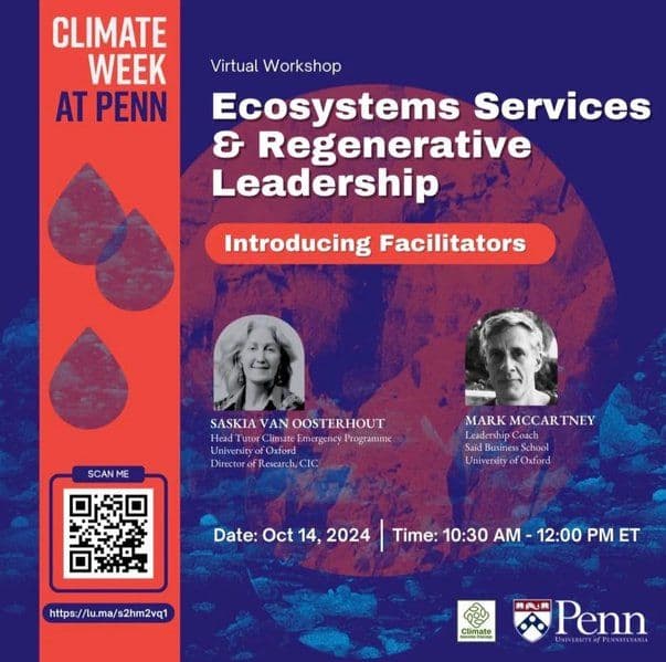 Climate Week at Penn 2024 session poster (3)